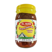 Load image into Gallery viewer, EL MAYA Gourmet- Fire Roasted Habanero Tomate- Chunky Salsa