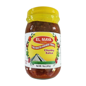 EL MAYA Gourmet- Fire Roasted Habanero Tomate- Chunky Salsa