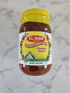 EL MAYA Gourmet- Fire Roasted Habanero Tomate- Chunky Salsa